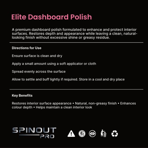 Spinout Pro_Elite Dashboard Polish_Instruction Elite Dashboard Polish